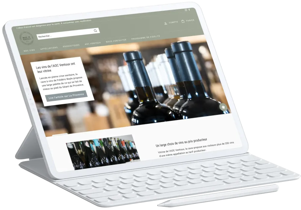 Illustration du projet Made in Ventoux - Site ecommerce et logiciel de caisse