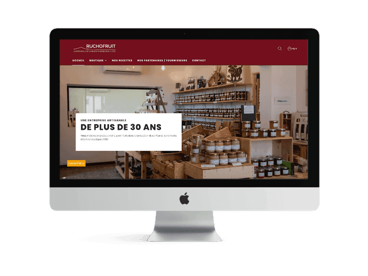 Illustration du projet Migration d'un site marchand WooCommerce vers Shopify - Ruchofruit
